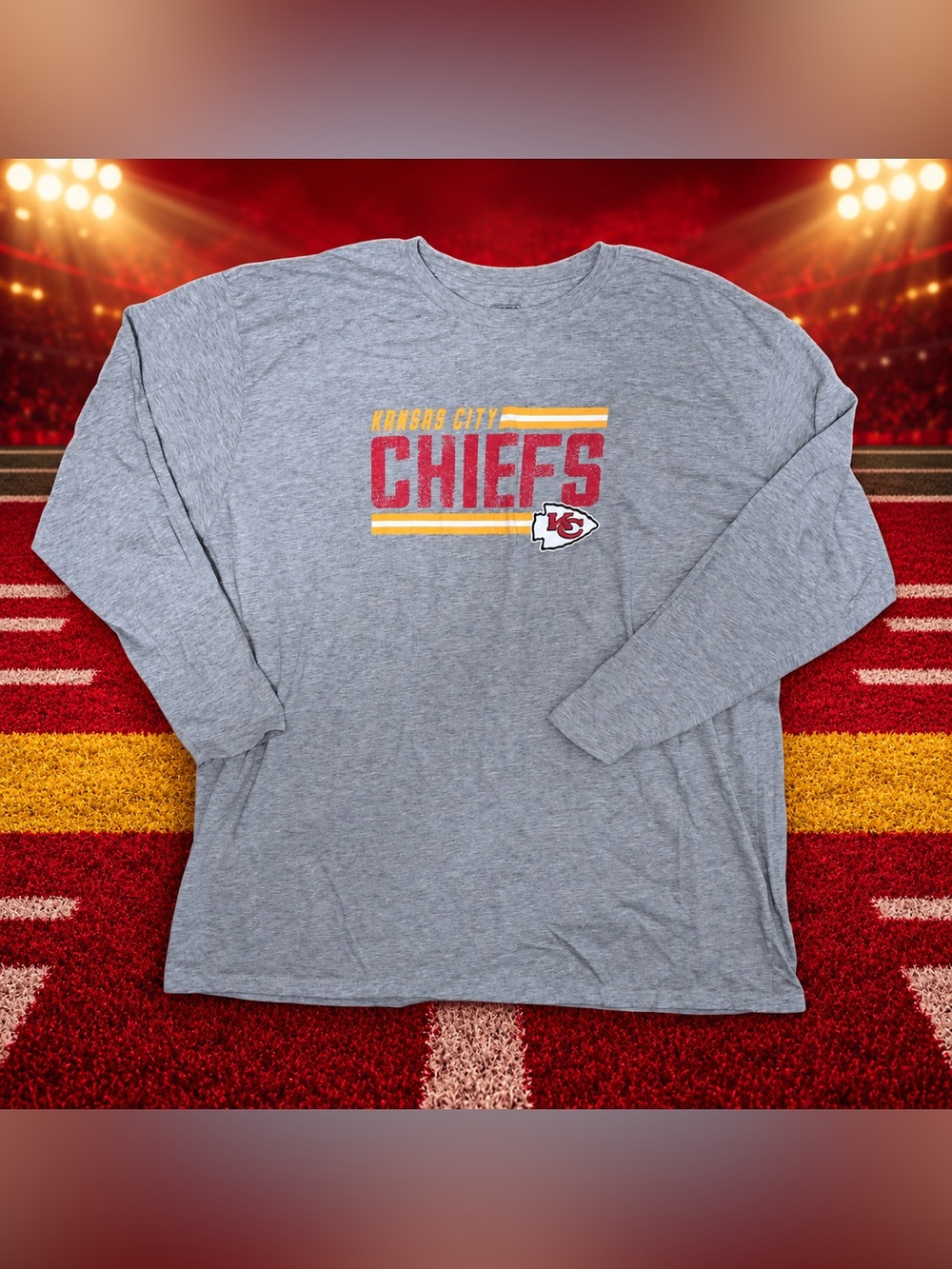 Kansas City Chiefs NFL Pro Line Fanatics Long Sleeve Shirt Men’s (3XLB)